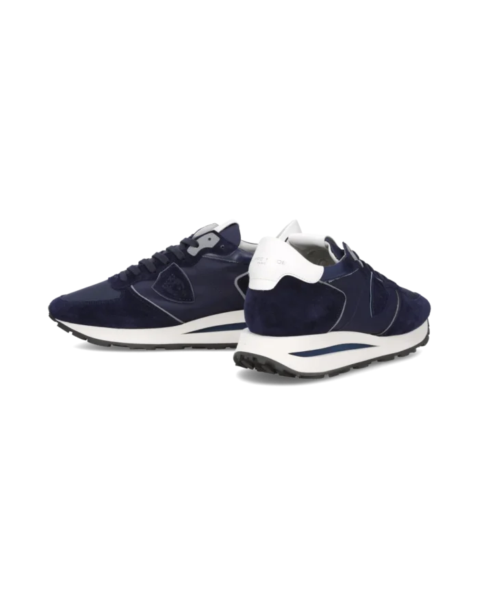 Sneakers Uomo Philippe Model Tropez Haute In Camoscio Blu  Notte  cod. TKLU W025, foto 6 di 6