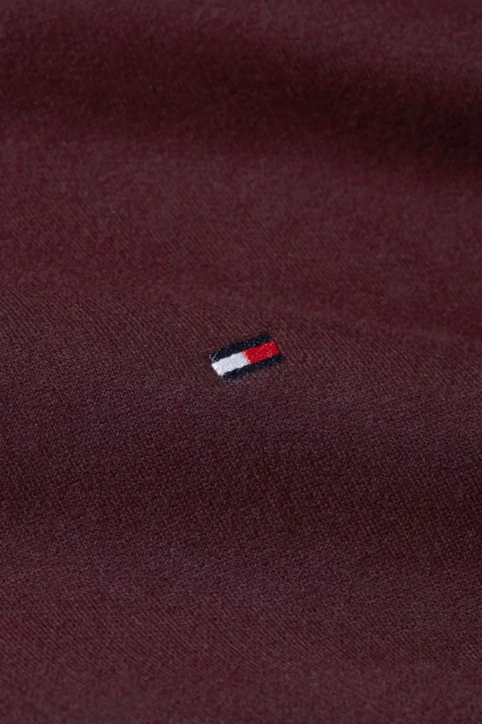 Felpa Girocollo Uomo In Pile Tommy Hilfiger Bordeaux art. MW0MW40000 XIH, foto 3 di 3