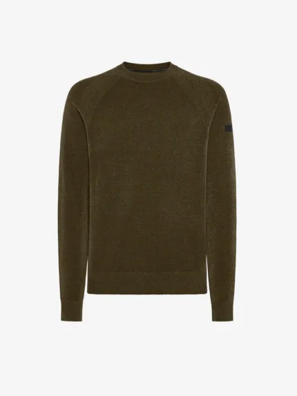 Maglione Girocollo Uomo RRD Verde Velvet Rount Knit Art. W25132 COL 25