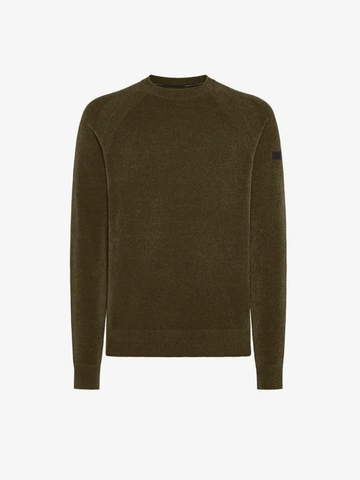 Maglione Girocollo Uomo RRD Verde Velvet Rount Knit Art. W25132 COL 25, foto 1 di 1