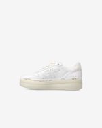 Sneakers Premiata Donna in Pelle Bianca e Back Glitter art. Micol 7010 - immagine 3