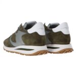 Sneakers Uomo Philippe Model Tropez Haute In Camoscio Verde Militare  cod. TKLU W026 - immagine 5