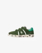 Sneakers Premiata Kids In Camoscio Verde e Chiusura Strappi art. Andy V - immagine 5