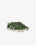 Sneakers Premiata Kids In Camoscio Verde e Chiusura Strappi art. Andy V - immagine 4