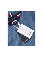 Maglione Girocollo Uomo In Cotone e Cashmere Tommy Hilfiger Celeste art. MW0MW28046 C2B - immagine 4