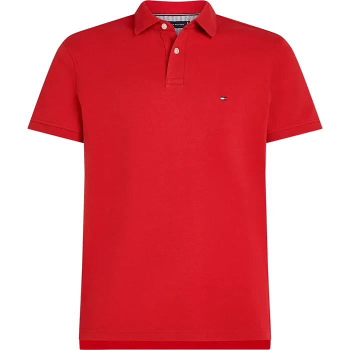 Polo 1985 Regular Fit Uomo Tommy Hilfiger color Rosso acceso art. MW0MW17770 XND, foto 1 di 3