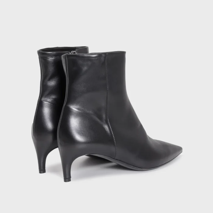 Stivaletto Paris Del Carlo in Nappa Nera Tacco 5 cm art. 11617, foto 2 di 4