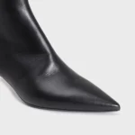 Stivaletto Paris Del Carlo in Nappa Nera Tacco 5 cm art. 11617 - immagine 4