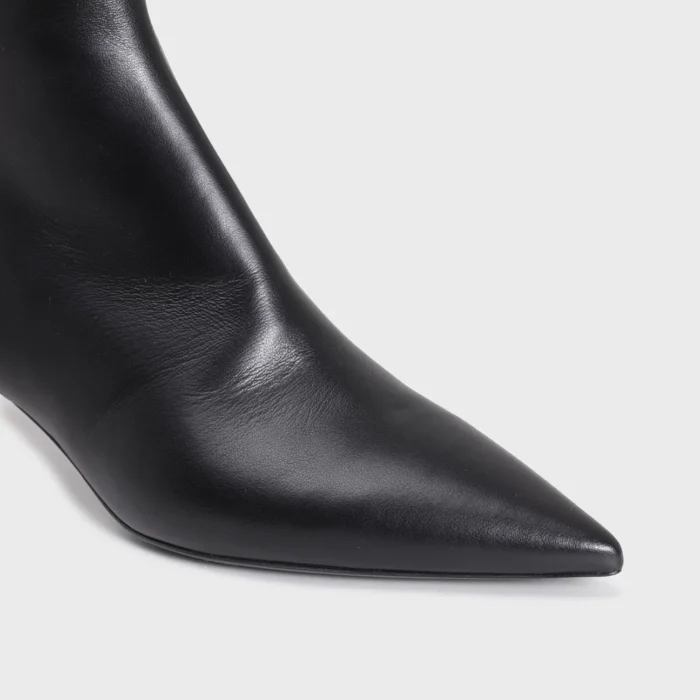 Stivaletto Paris Del Carlo in Nappa Nera Tacco 5 cm art. 11617, foto 4 di 4