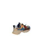 Sneakers Flower Mountain For Naturino Kids in Camoscio Grigio e Nylon Navy art. Yamano 3 Junior Mistral Blue Olive Mud 1C38 - immagine 3