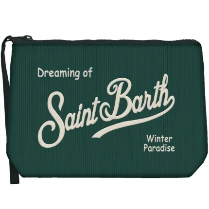 Pochette Mc2 Saint Barth in Velluto Verde art. Aline Corduroy S 51 Emb