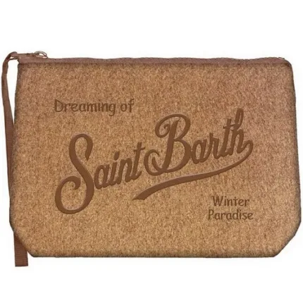 Pochette Mc2 Saint Barth in Feltro Beige art. Aline Felt 1918 EMB