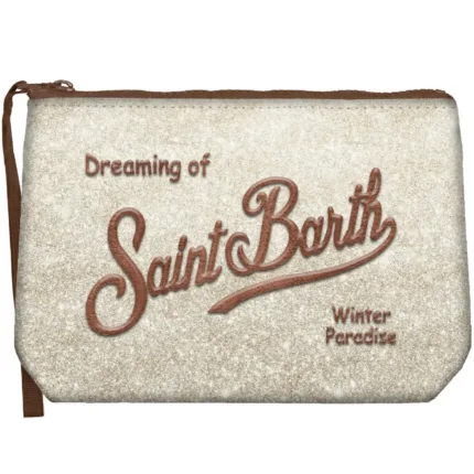 Pochette Mc2 Saint Barth in Lurex Beige art. Aline Lurex W 1118 EMB