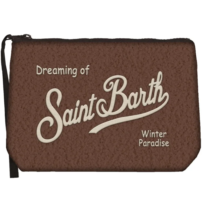 Pochette Mc2 Saint Barth in Teddy Marrone art. Aline Teddy 18 EMB, foto 1 di 1