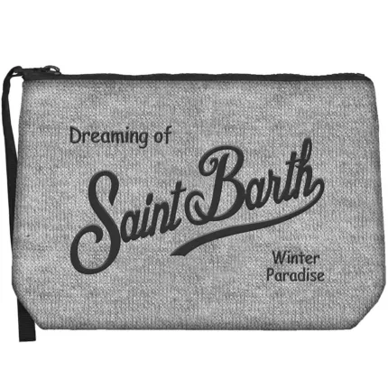 Pochette Mc2 Saint Barth in Lana Grigio art. Aline Wool 15 Emb