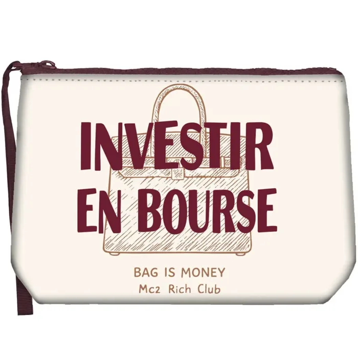 Pochette Mc2 Saint Barth Avorio con Dettagli Bordeaux art. Aline W Investir En Bourse 10, foto 1 di 1