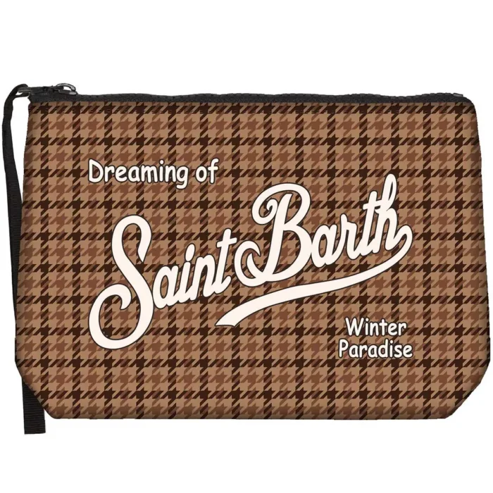 Pochette Mc2 Saint Barth Beige art. Aline W Pied De Poule Soft 18, foto 1 di 1
