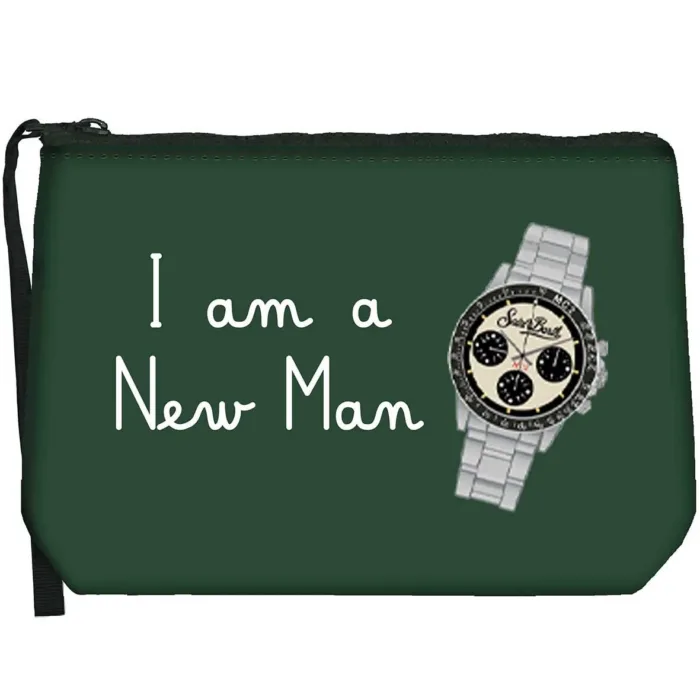 Pochette Mc2 Saint Barth in Tessuto Verde Watch art. Aline W Watch New Man 51, foto 1 di 1