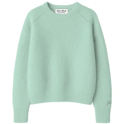 Maglione Alpaca Girocollo Mc2 Saint Barth Verde Acqua art. AMMY SOFT 55 LIGHT MINT
