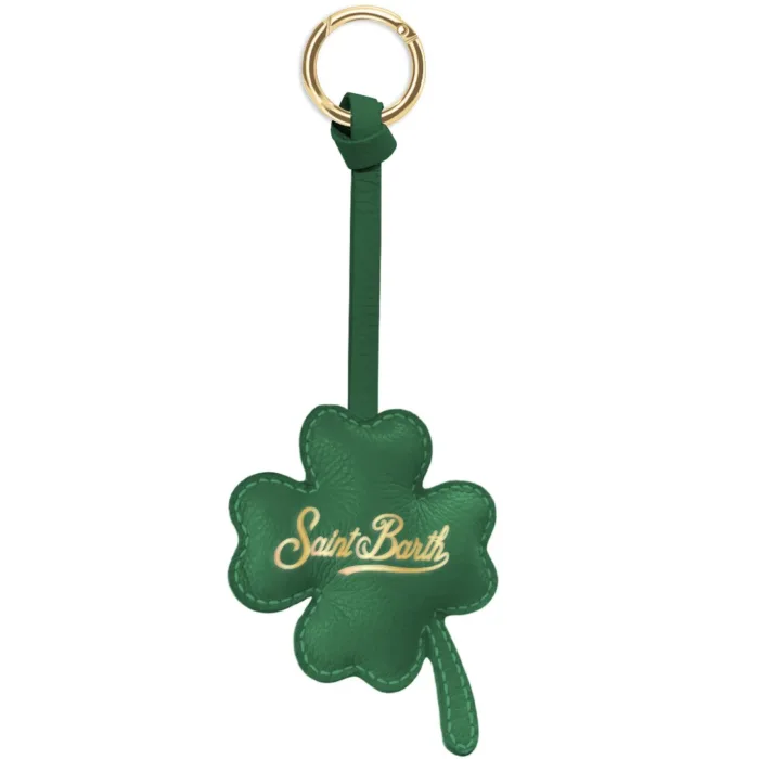 Portachiavi Mc2 Saint Barth Verde art. Bag Charm Leather Lucky 57, foto 1 di 1