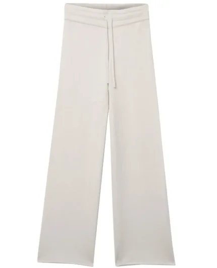 Pantalone Felpa In Maglia Mc2 Saint Barth Avorio art. Cambon Wool 10 Off White