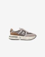 Sneakers Premiata Donna in Camoscio Beige art. Cassie 7675