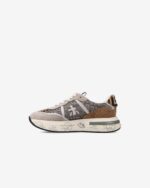 Sneakers Premiata Donna in Camoscio Beige art. Cassie 7675 - immagine 3