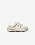 Sneakers Premiata Donna in Camoscio e Pelle Avorio art. Cassie 7682