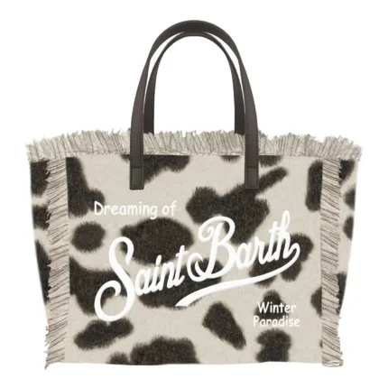 Borsa A Mano Media con Tracolla Mc2 Saint Barth in Lana Muccata art. Colette Felt Cow 10 Emb