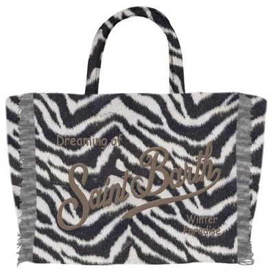 Borsa A mano Media Mc2 Saint Barth Zebra art. Colette Felt Zebra 00 EMB