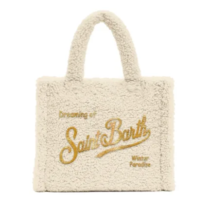Borsa A mano Media Mc2 Saint Barth Avorio art. Colette Teddy 10OR EMB