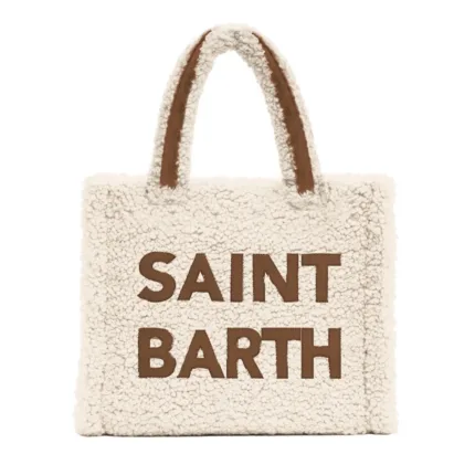 Borsa A mano Media Mc2 Saint Barth Avorio art. Colette Teddy Maxi Logo 1018