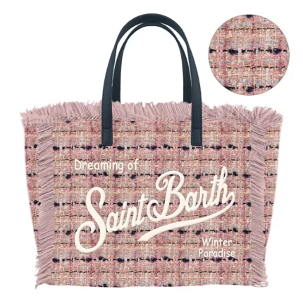 Borsa A mano Media con Tracolla Mc2 Saint Barth Rosa art. Colette Tweed N Multic 21 Emb
