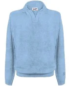 Maglione Polo Skipper In Alpaca Mc2 Saint Barth Celeste art. Covent Alpaca 31 Light Blue