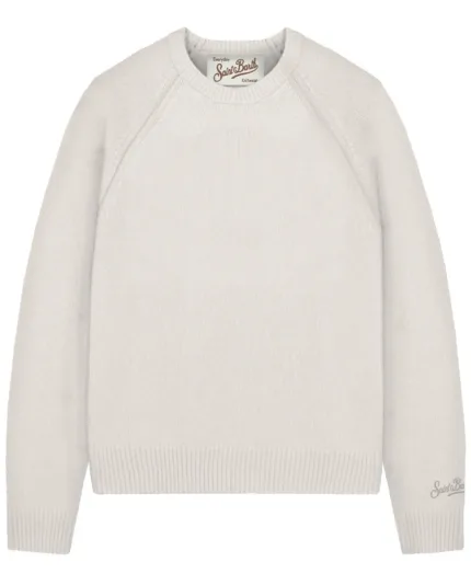 Maglione Girocollo Mc2 Saint Barth Panna art. Delphine Wool 10 Off White