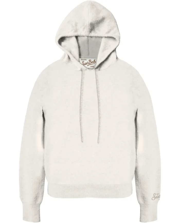 Felpa In Maglia Mc2 Saint Barth Avorio art. Elide Wool 10 0ff White, foto 1 di 1