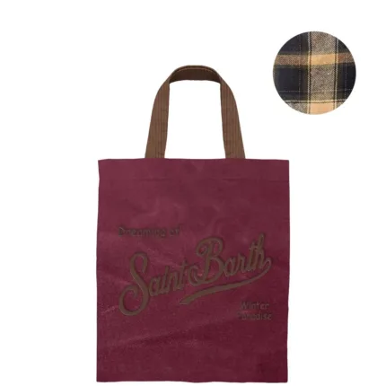 Borsa A Mano Piccola Mc2 Saint Barth Bordeaux art. Essential Mini Wax W 4518 Emb