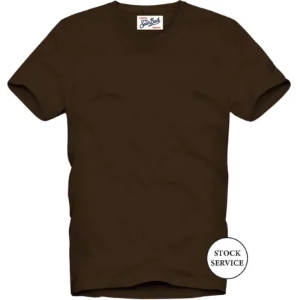 T-shirt Mc2 Saint Barth Marrone art. Every 18H DARK BROWN