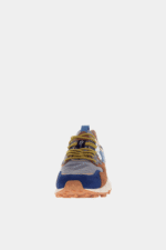 Sneakers Flower Mountain Uomo in Camoscio Denim e Cuoio, Nylon Grigio art. Yamano 3 Brown Deep Petrol 3D67 - immagine 2