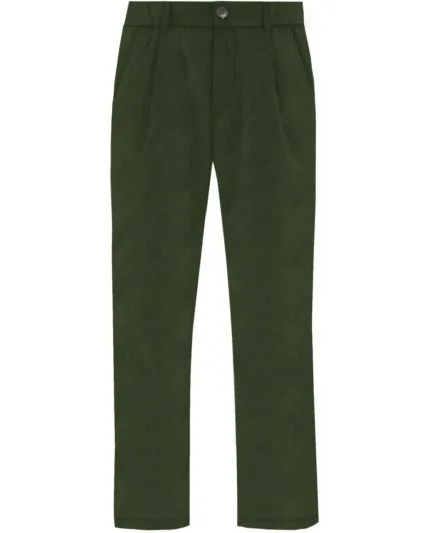 Pantalone con Pences Cotone Cerato Mc2 Saint Barth Verde Militare art. FUJI WORK WAX 52 MILITARY