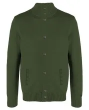 Maglione Bluson Mc2 Saint Barth Verde art. Galway Lambswool 52 Military