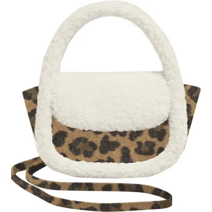 Borsa A mano Piccola Mc2 Saint Barth in Feltro Leopardato art. Gilda Mutton Felt Leopard Midi 18 EMB, foto 1 di 1