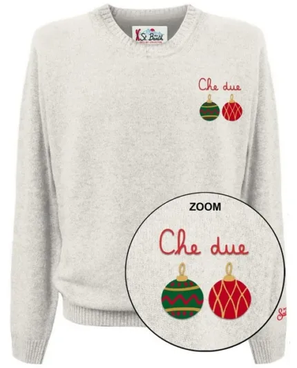 Maglione Girocollo Mc2 Saint Barth Panna art. Heron Light Embry Due Palle 10