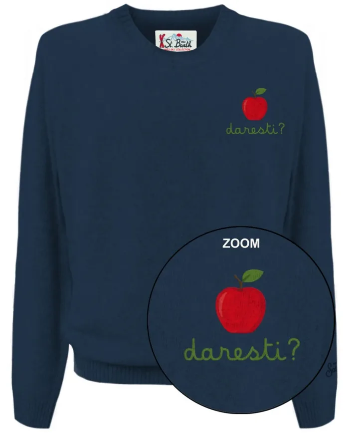 Maglione Girocollo Mc2 Saint Barth Blu art. Heron Light Embry Mela Daresti 61, foto 1 di 1