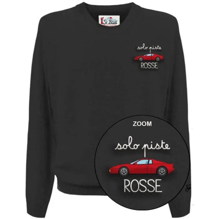Maglione Girocollo Uomo Mc2 Saint Barth Nero art. Heron Light Embry Piste Rosse Car 00, foto 1 di 1