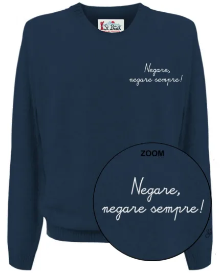 Maglione Girocollo Mc2 Saint Barth Blu art. Heron Light Embry Vacanze Negare 61