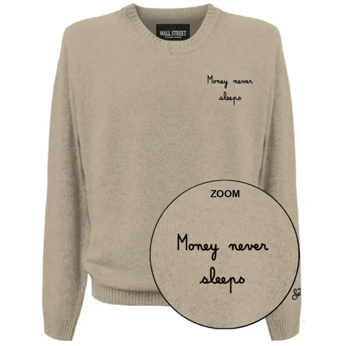Maglione Girocollo Uomo Mc2 Saint Barth Beige art. Heron Light Embry Wall Street Money Sleep 11, foto 1 di 1