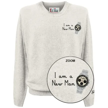 Maglione Girocollo Uomo Mc2 Saint Barth Panna art. Heron Light Embry Watch New Man 10