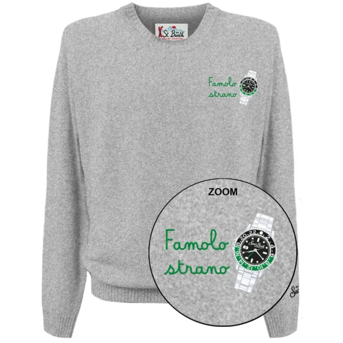 Maglione Girocollo Uomo Mc2 Saint Barth Grigio art. Heron Light Embry Watch Strano 15ML, foto 1 di 1