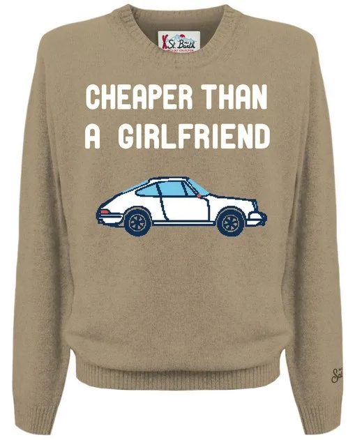 Maglione Girocollo Mc2 Saint Barth Beige art. Heron Cheaper Than Car 12, foto 1 di 1